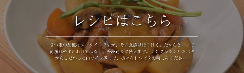 さつ姫 メークイン じゃがいも レシピ