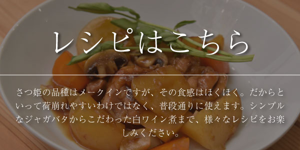 さつ姫 メークイン じゃがいも レシピ